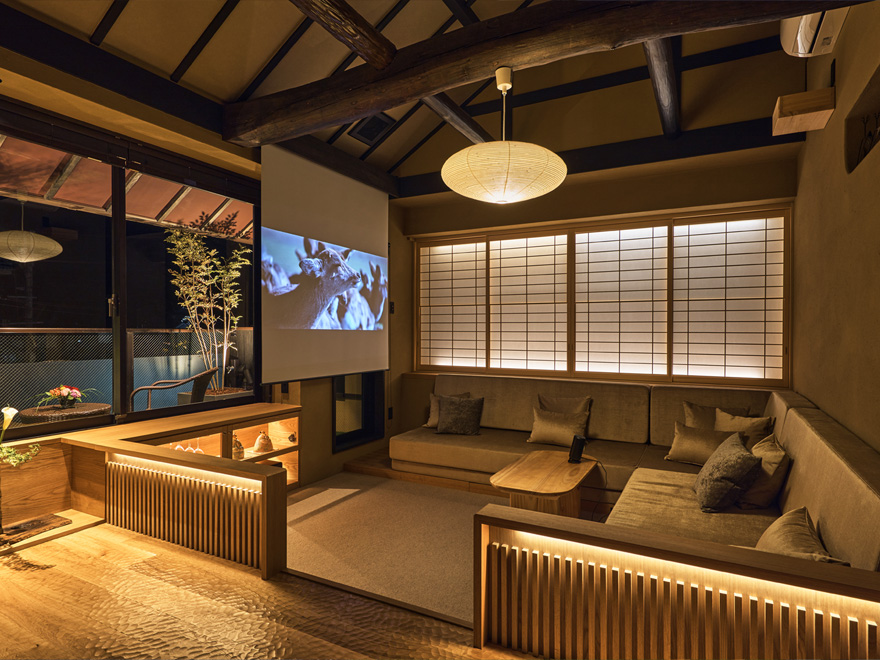 World Heritage View Suite Aoniyoshi Open-air bath and sauna with cold bath